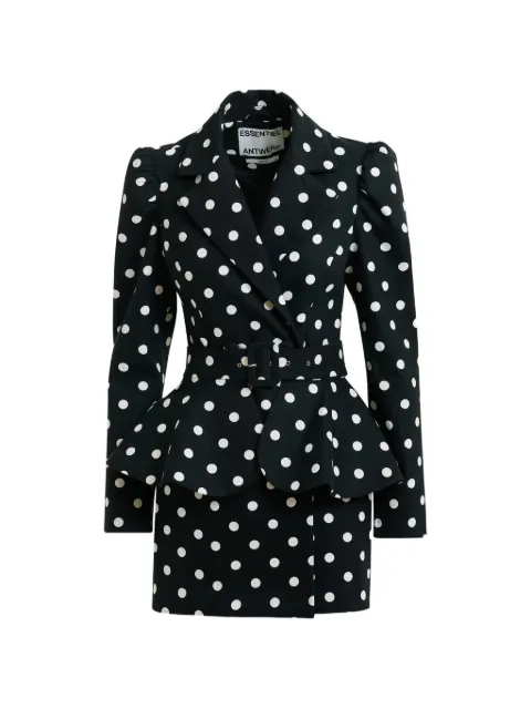 Essentiel Antwerp polka-dot belted mini dress