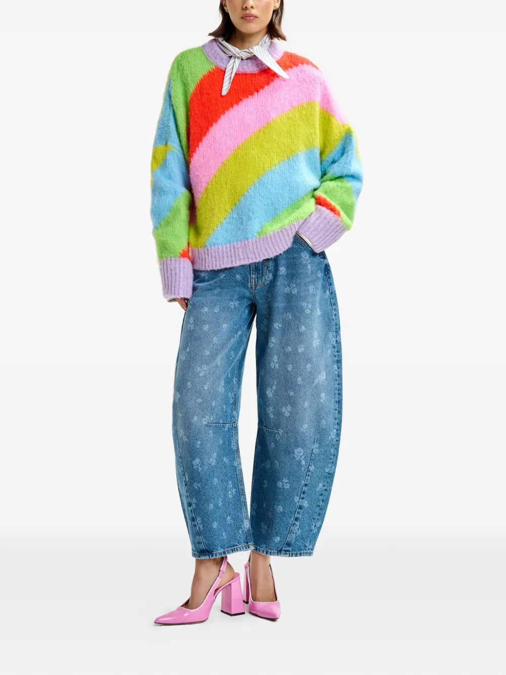  Essentiel Antwerp Vaqueros Con Estampado Floral - Azul 