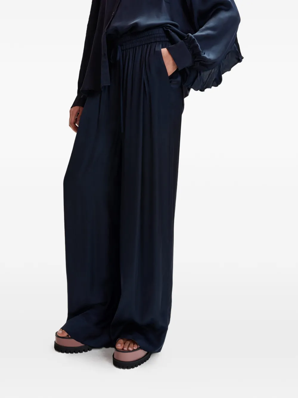 Essentiel Antwerp Drawstring-waist Trousers - Blue 