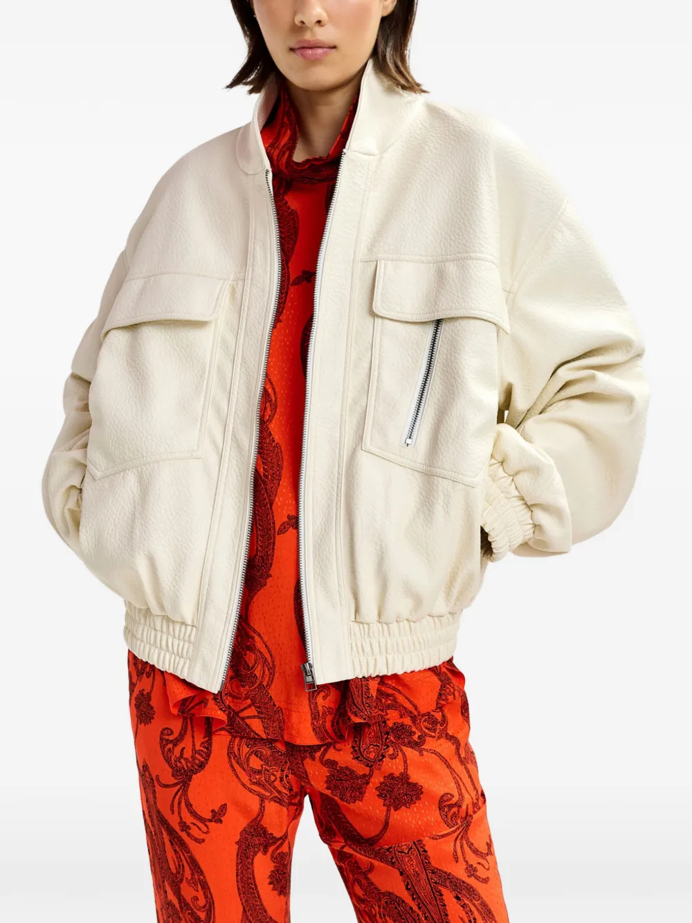  Essentiel Antwerp Zip-up Jacket - Neutrals 