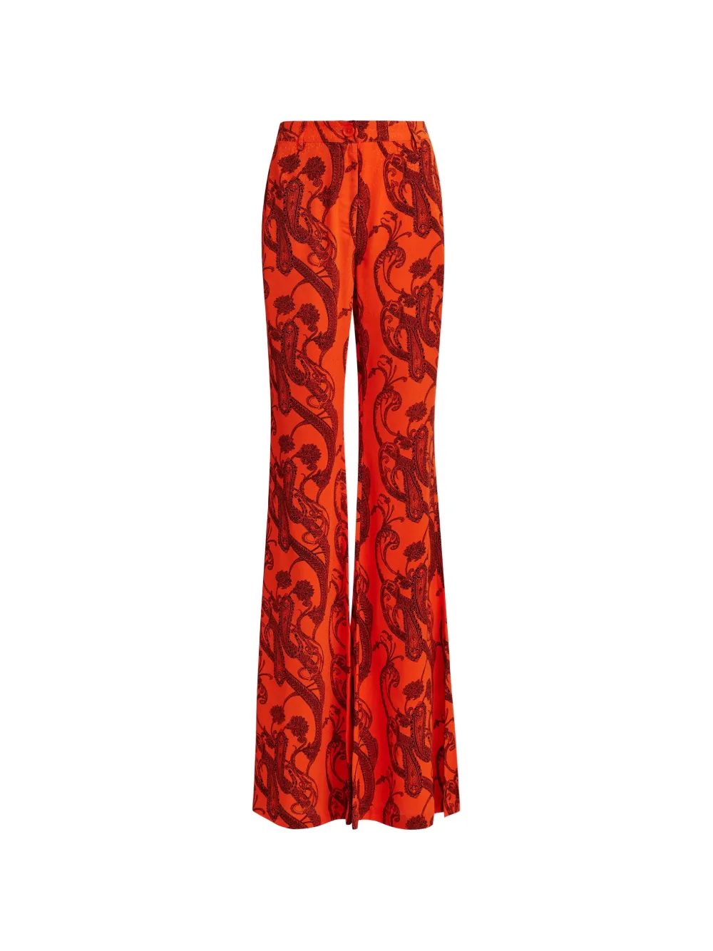 Essentiel Antwerp paisley flared trousers - Arancione