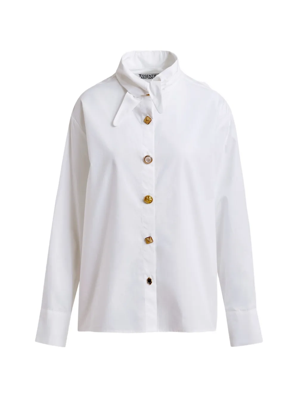 Essentiel Antwerp tie-collar shirt - Bianco