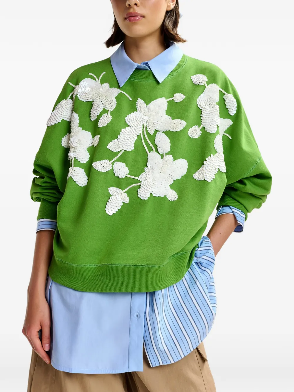  Essentiel Antwerp Jasa Sweatshirt - Green 
