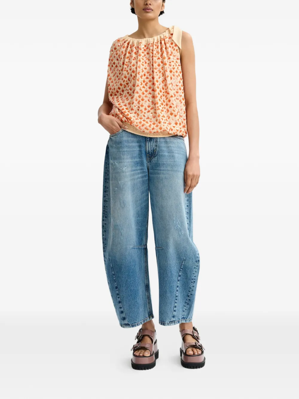  Essentiel Antwerp Sequin-embellished Blouse - Neutrals 