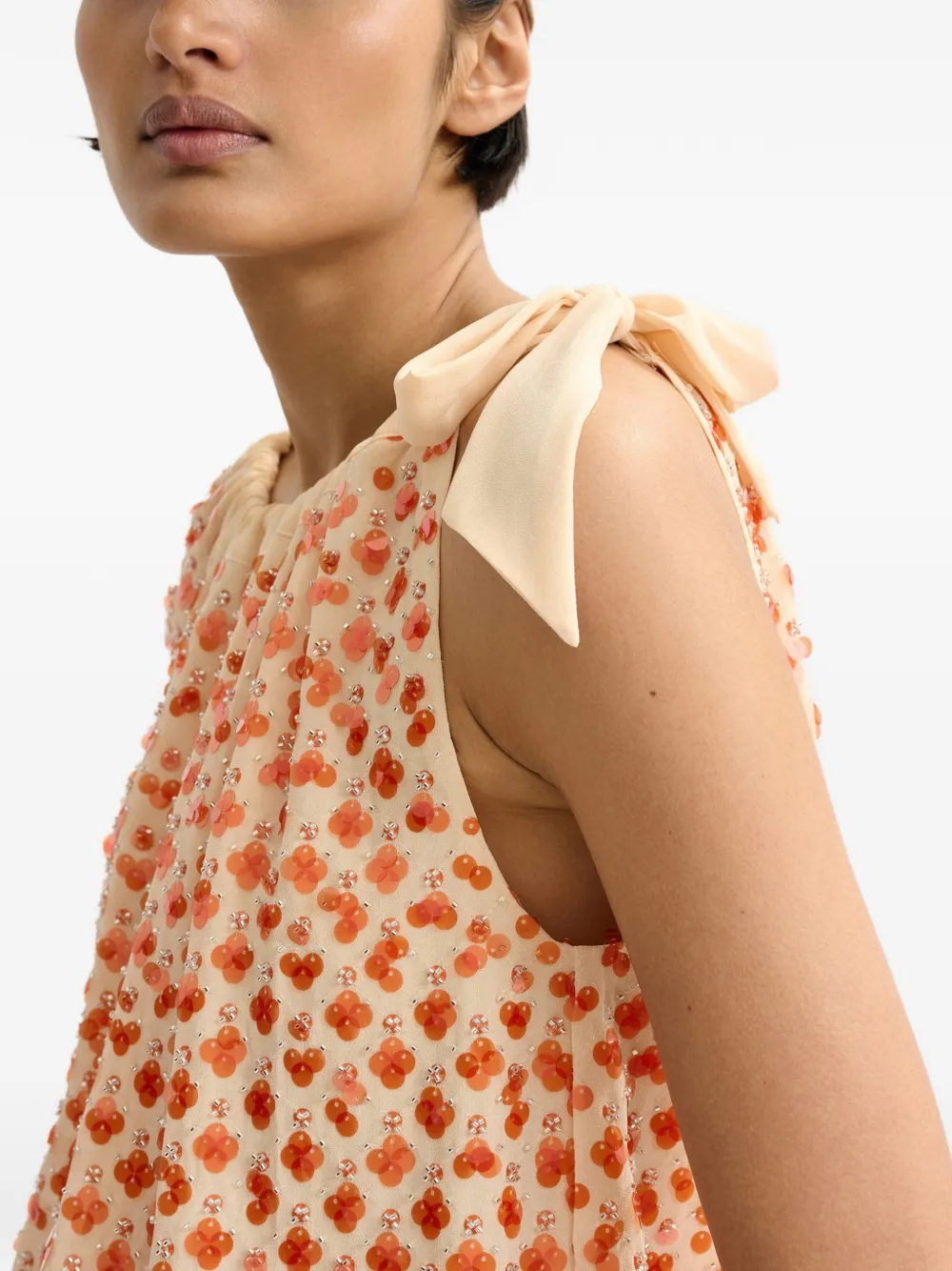 Sequin-Embellished Blouse