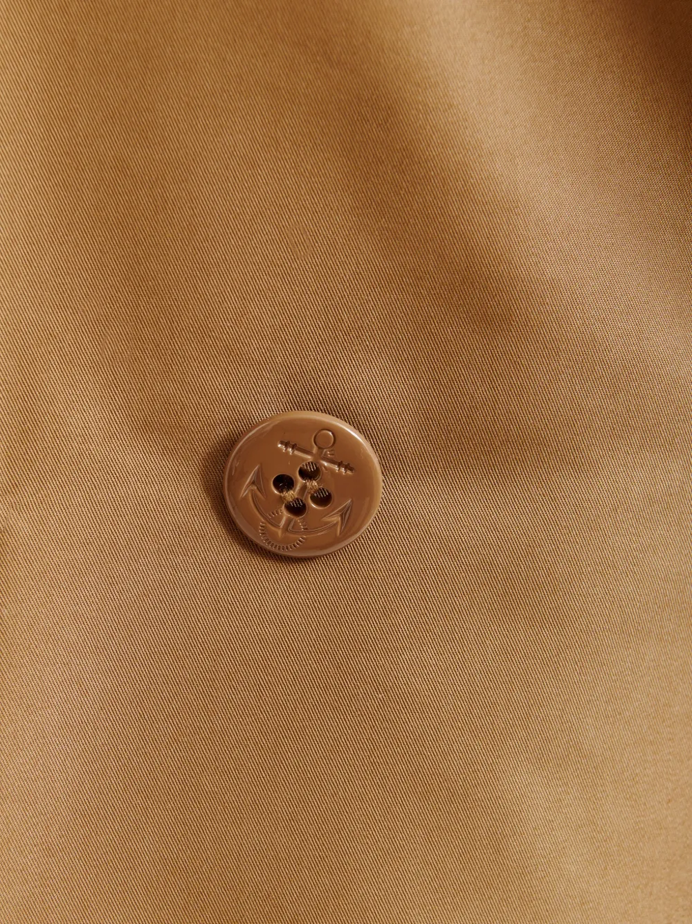Logo-Patch Double-Breasted Coat