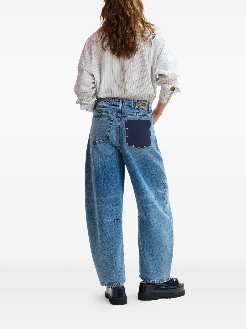  Essentiel Antwerp Studded-pocket Jeans - Blue 