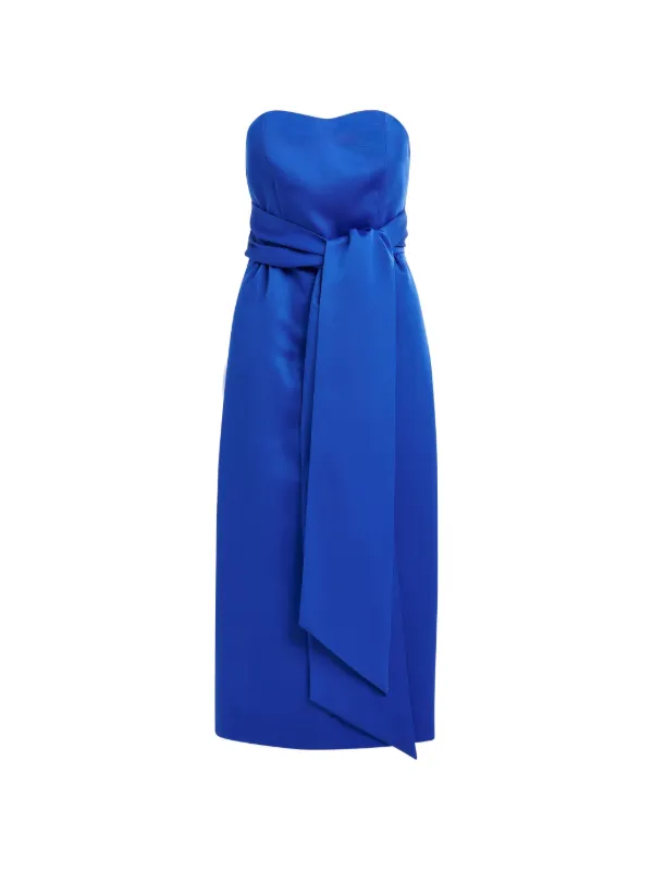 essentiel antwerp blue dress Essentiel Antwerp Fergie Light Blue Midi Dress – Balardi