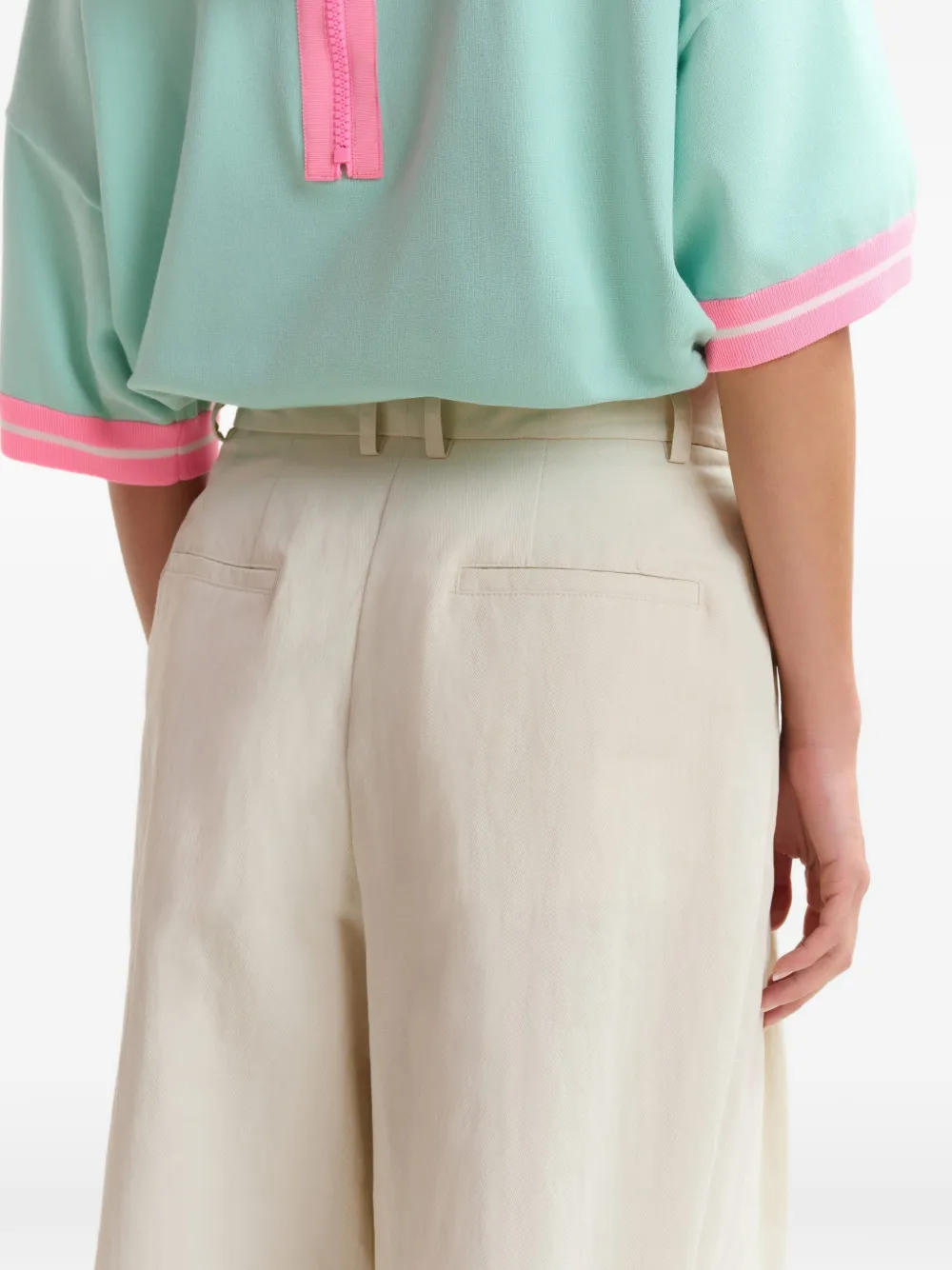 Jazmine Belt-Loop Pleated Trousers