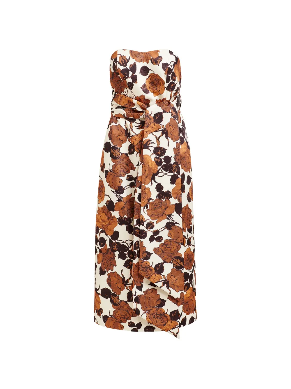 Essentiel Antwerp strapless floral wrap dress - Toni neutri