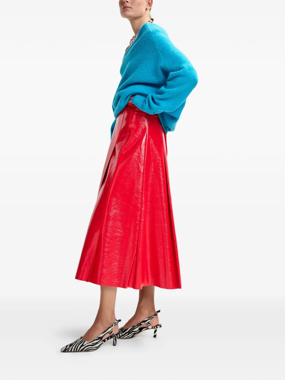 Off-Shoulder Ribbed Sweater