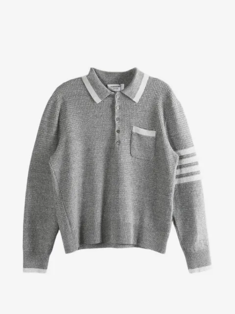 Thom Browne pocket striped polo shirt