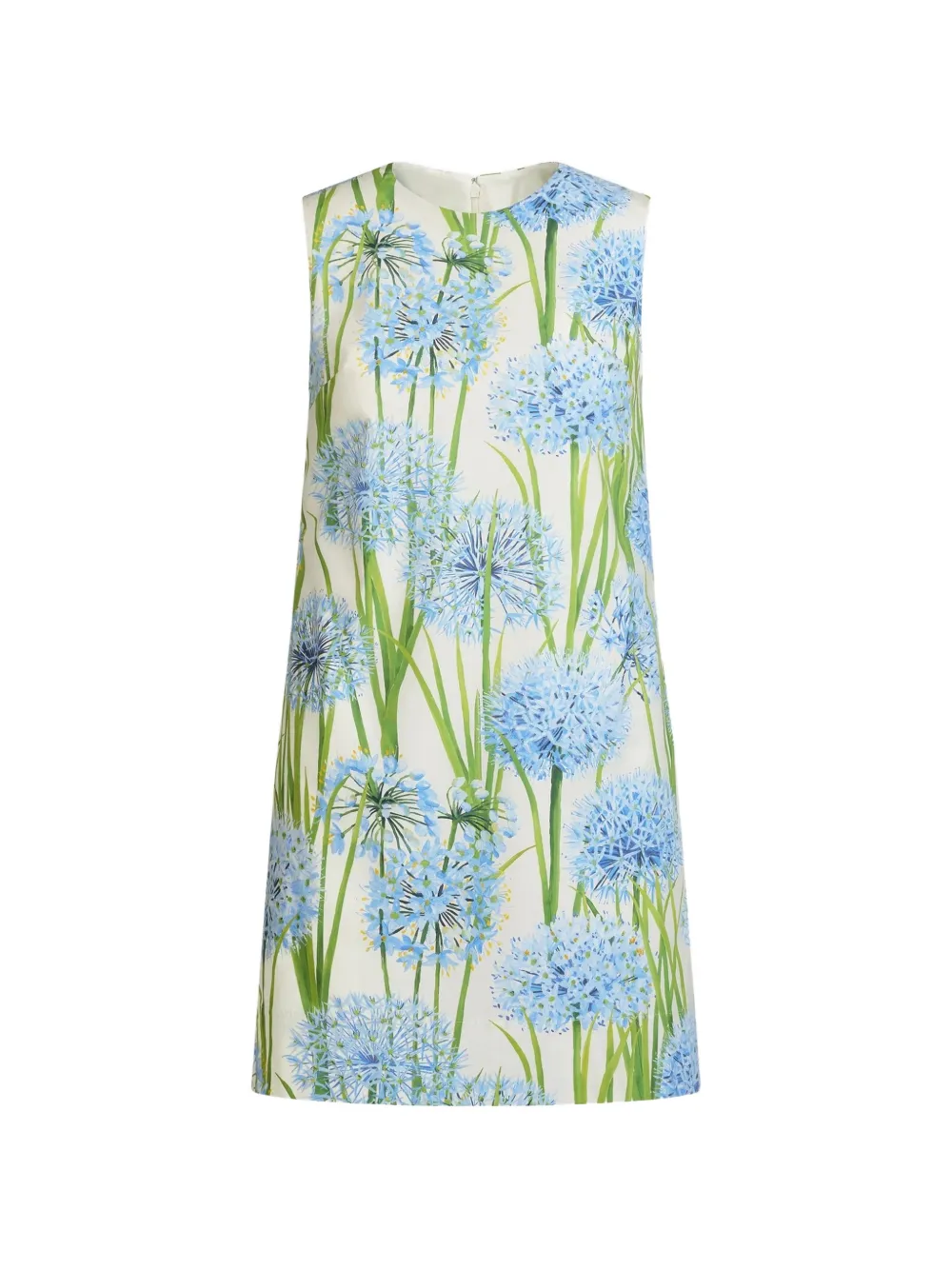Oscar de la Renta floral sleeveless mini dress - Bianco