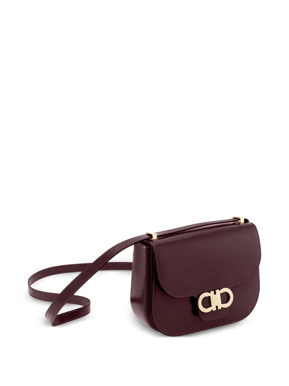  Ferragamo Gancini Flap Crossbody Bag - Purple 