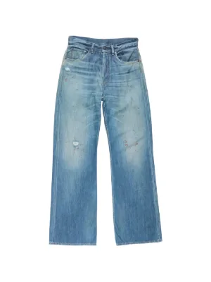 Acne Studios トロンプルイユ ジーンズ | ブルー | FARFETCH JP