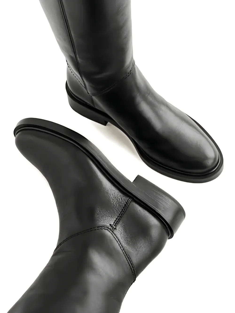 Reformation Knielaarzen met gesp Zwart