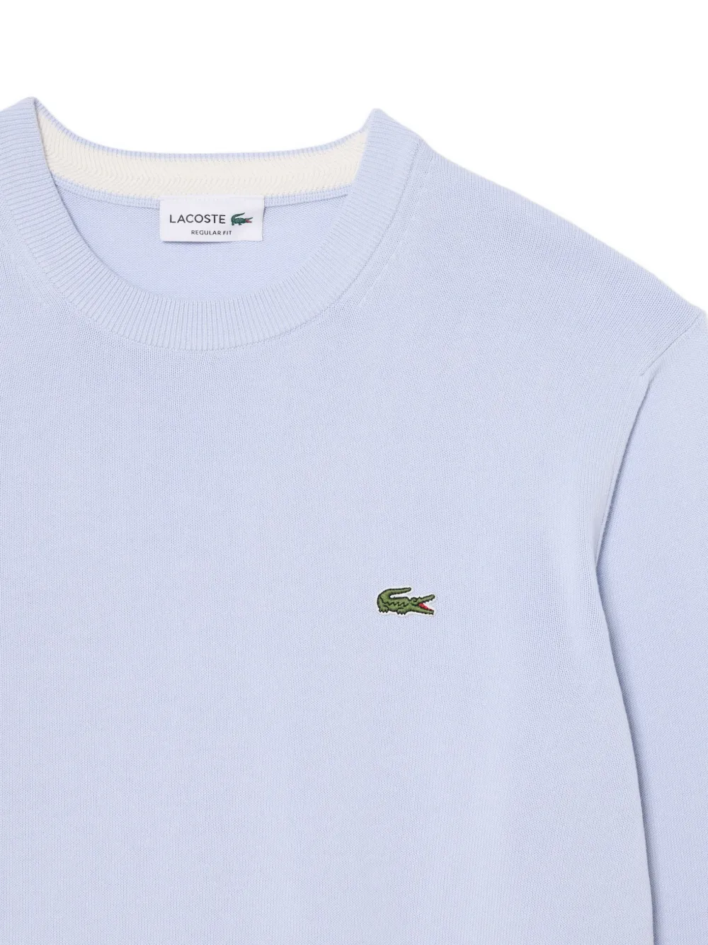 Lacoste Getailleerde trui met logo Blauw