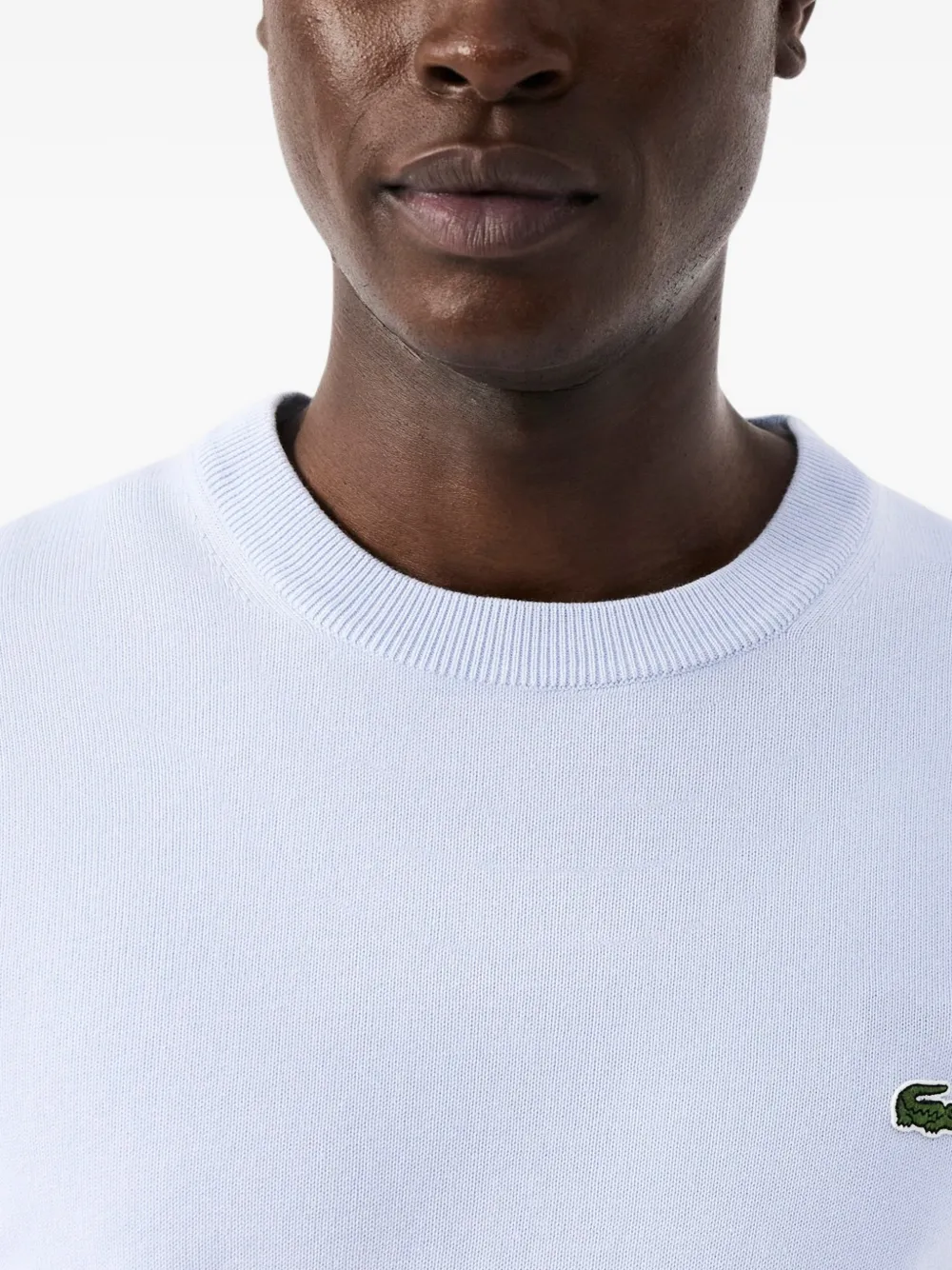 Lacoste Getailleerde trui met logo Blauw