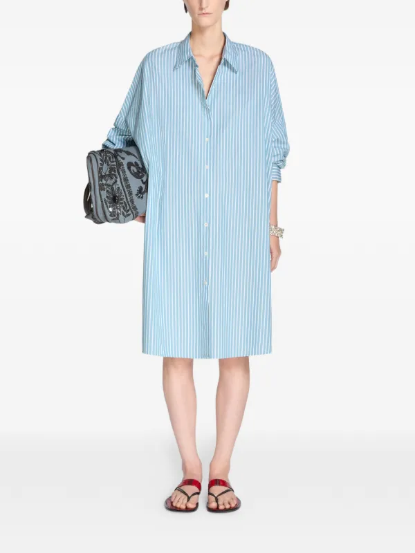 dries van noten blue dress Striped Shirt | Eucalyptus Forever 21 Women's Black Size:2X PLUS (20/22) Ladies dresses