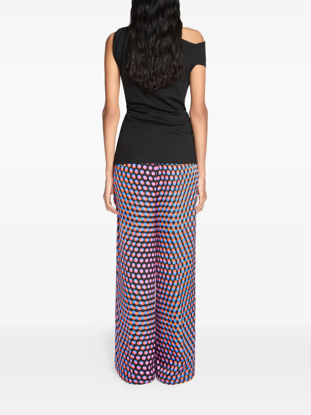 DRIES VAN NOTEN Off-shoulder top Zwart