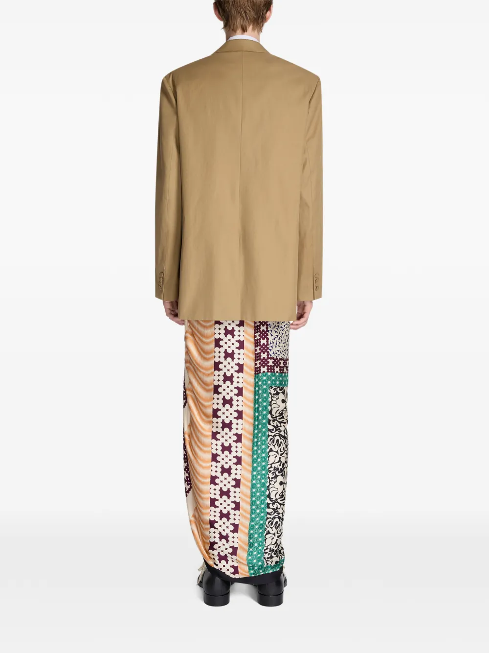 DRIES VAN NOTEN Blazer met dubbele rij knopen Beige