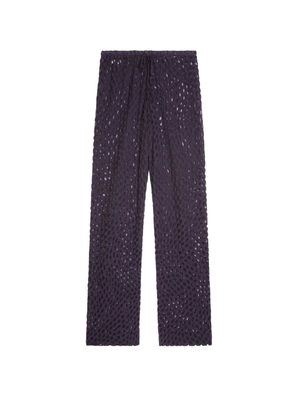 DRIES VAN NOTEN Pantaloni con coulisse - Viola