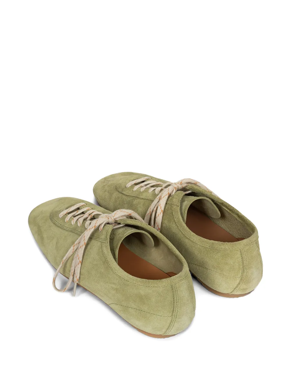 DRIES VAN NOTEN Suède low-top sneakers Groen