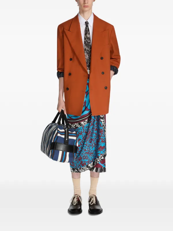 DRIES VAN NOTEN オーバーサイズ ダブルジャケット | オレンジ