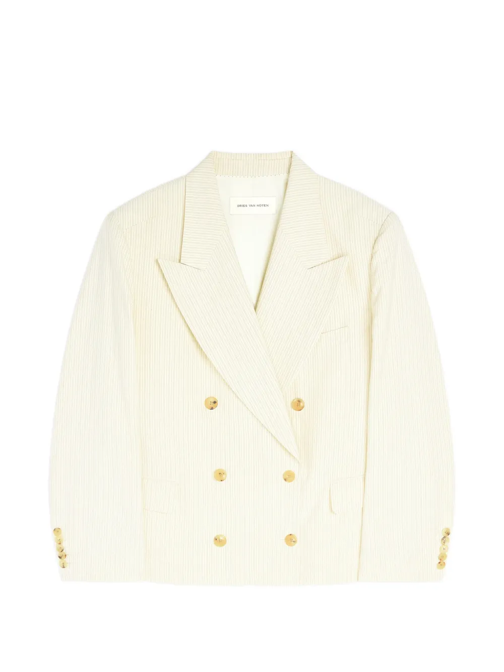 DRIES VAN NOTEN Blazer doppiopetto oversize - Toni neutri