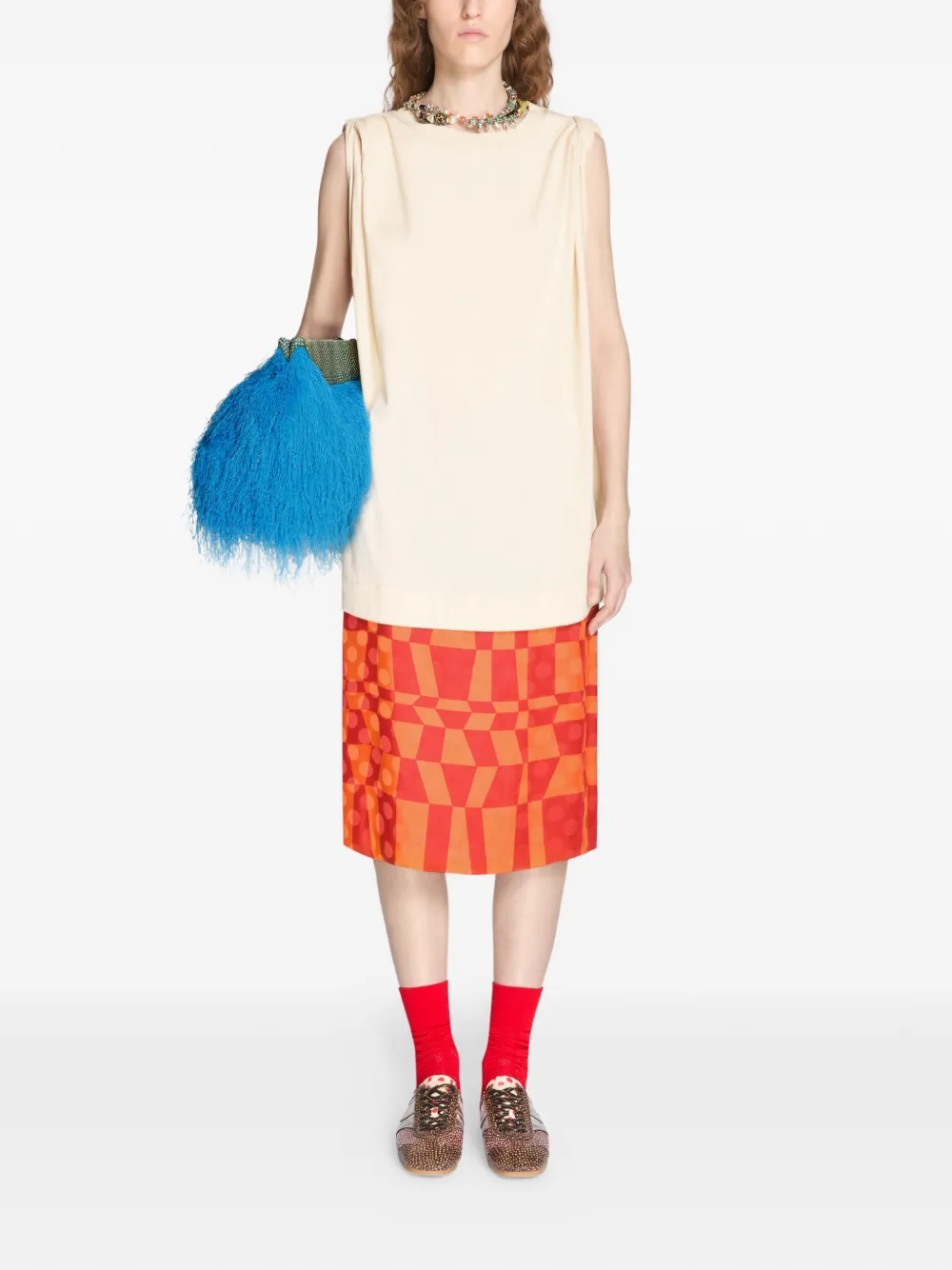 Dries Van Noten Textured Cotton Socks 
