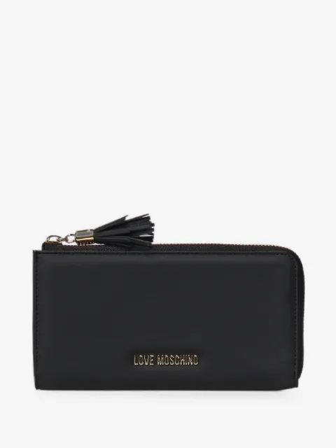Love Moschino tassel-detail logo-plaque wallet