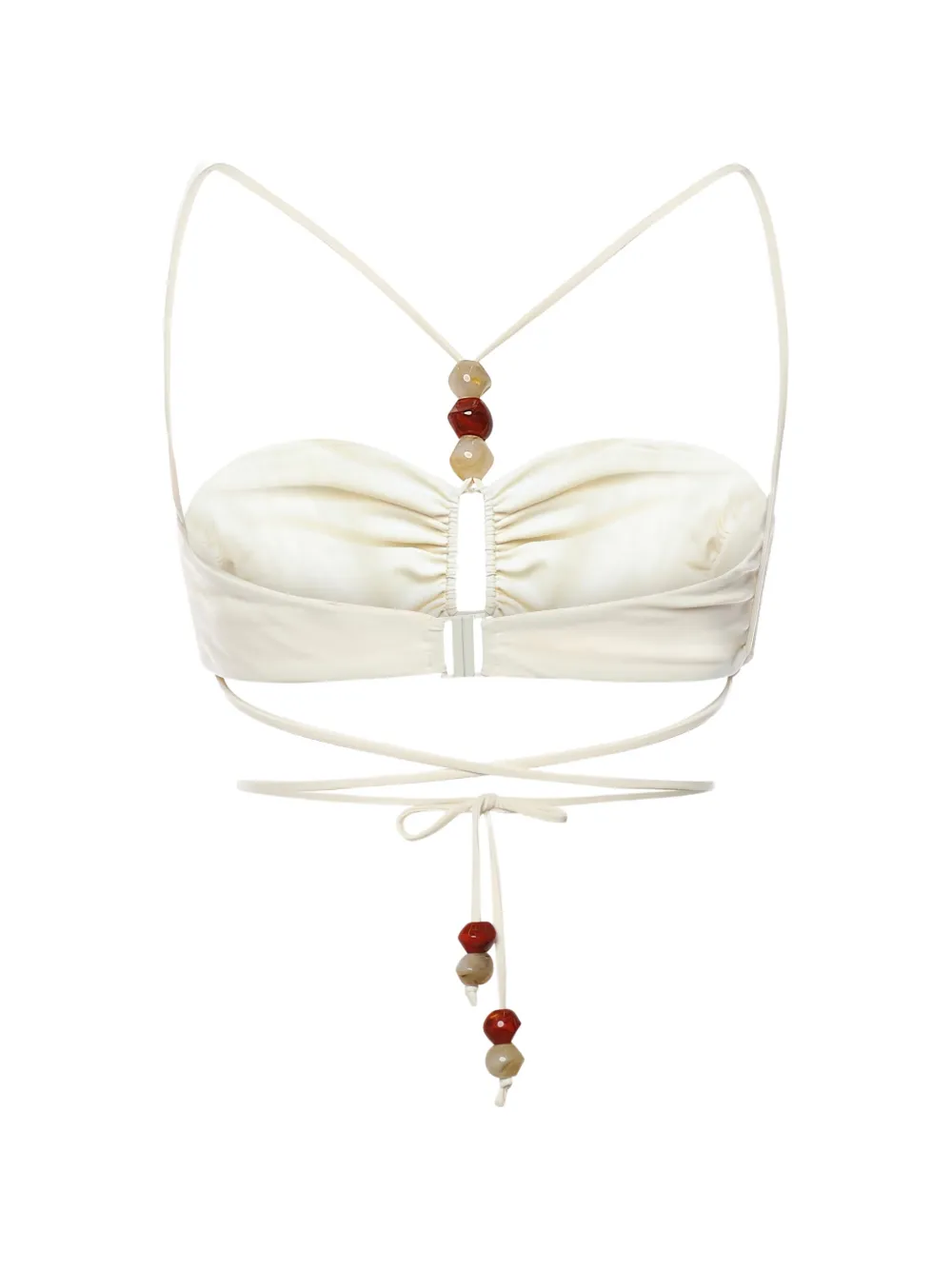  Magda Butrym Ruffled Bikini Top - Neutrals 