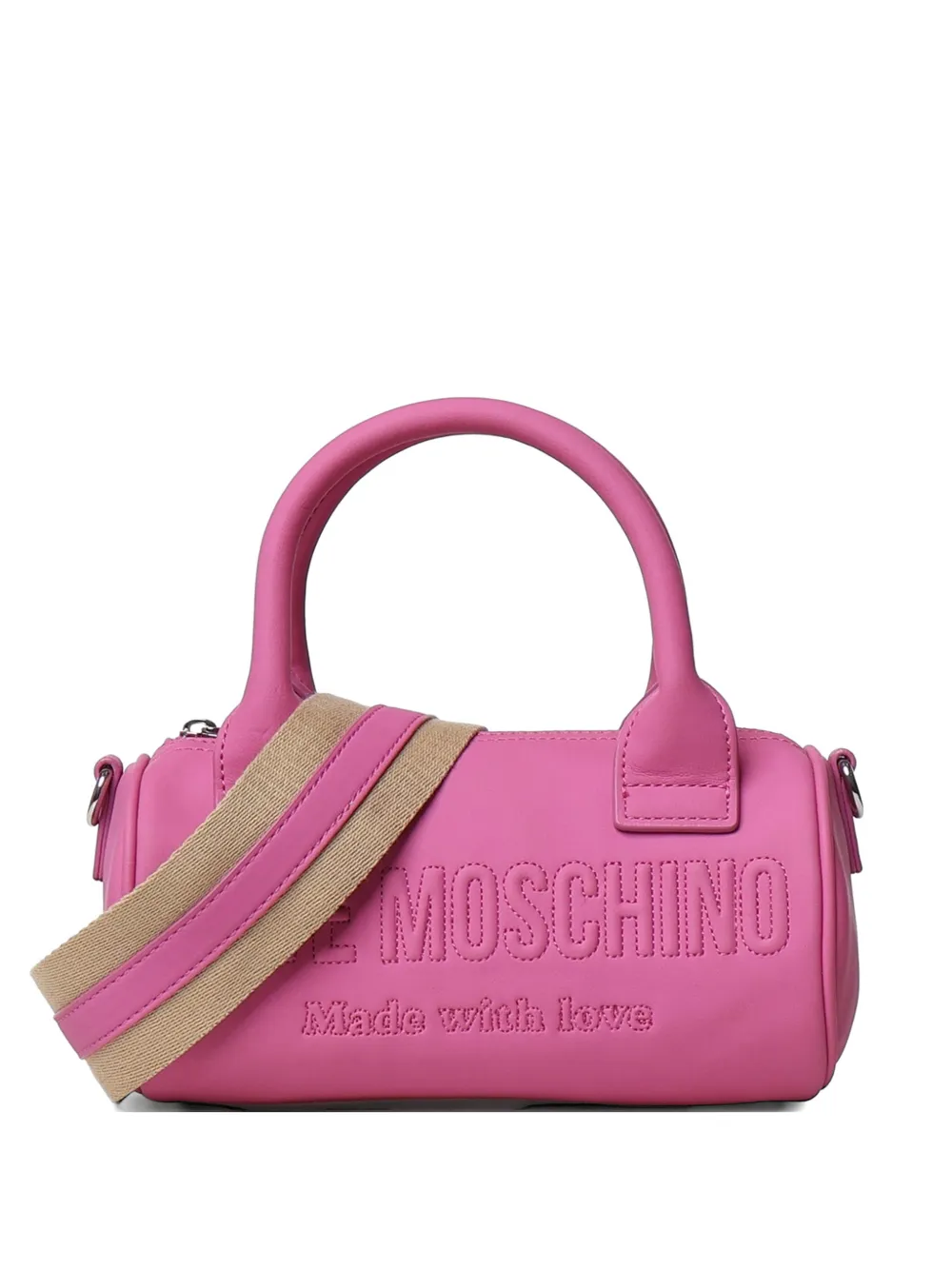 Love Moschino logo-embossed tote bag - Rosa