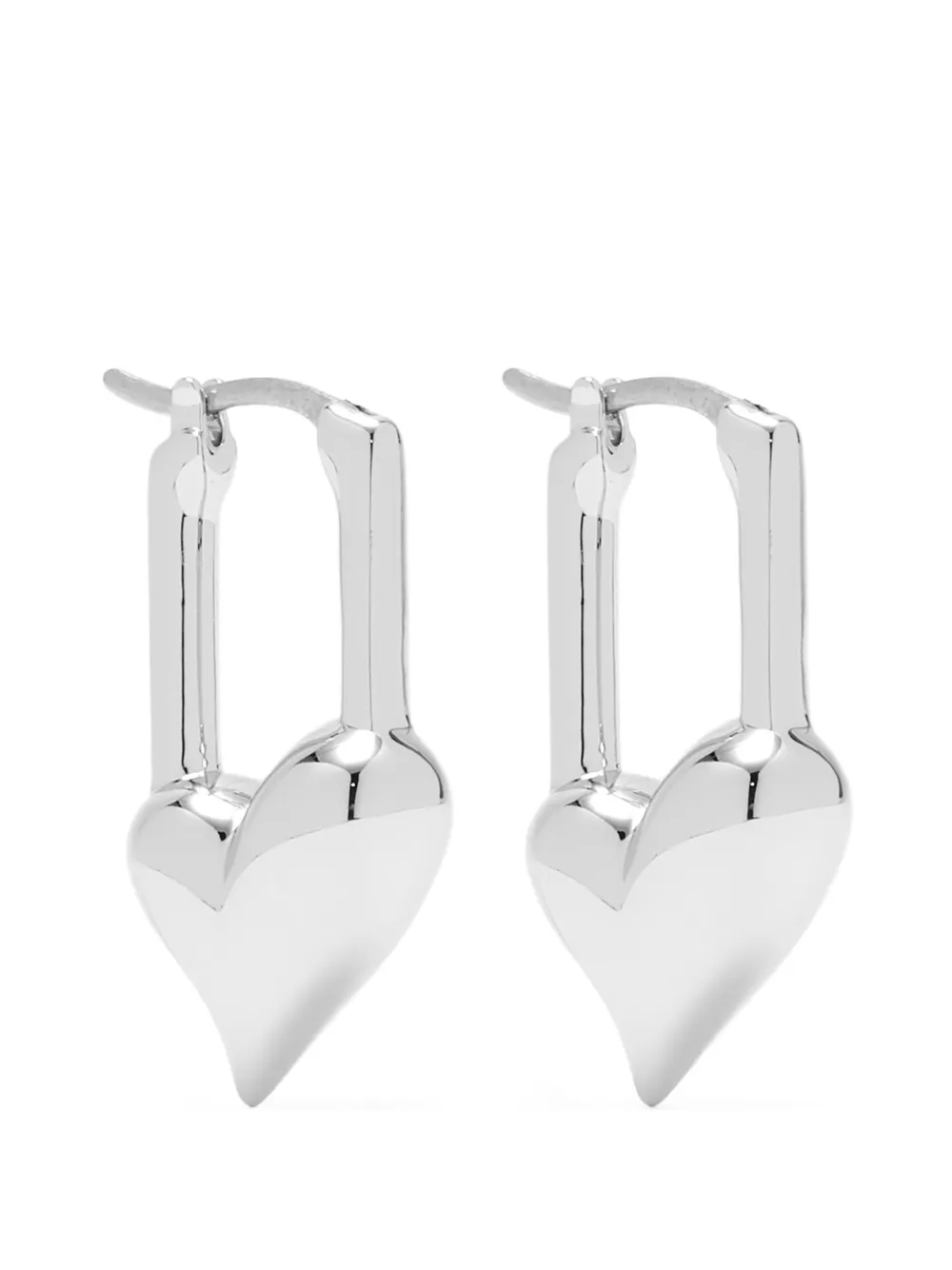 Jenny Bird heart earrings - Argento
