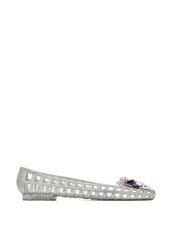 HEAVENLY JELLY Dazzla フラットシューズ | シルバートーン | FARFETCH JP