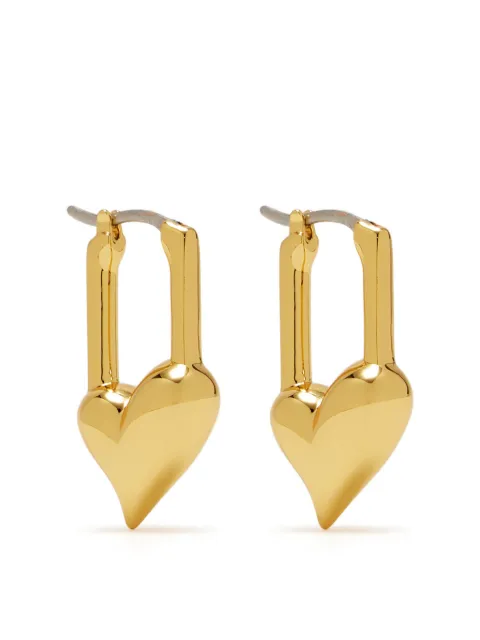 Jenny Bird Padlock Heart drop earrings