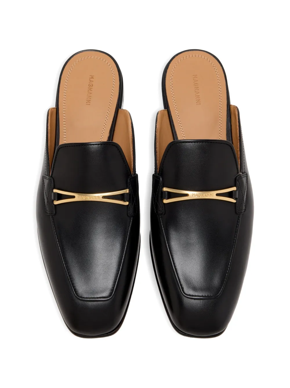 Magnanni trim mules Zwart