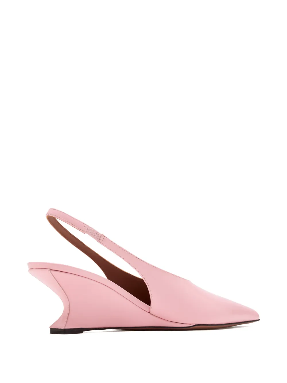 Paris Texas Nina slingback wedge pumps Roze