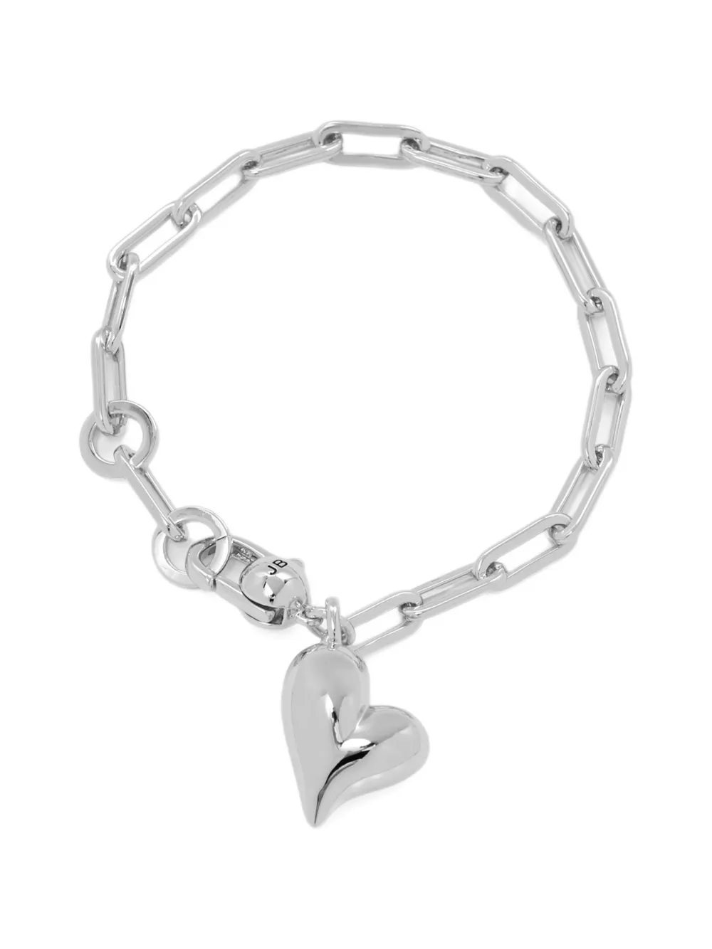 Jenny Bird heart-pendant chain bracelet - Argento