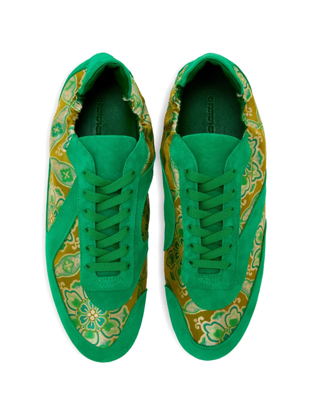 Christopher Esber floral-print sneakers Groen