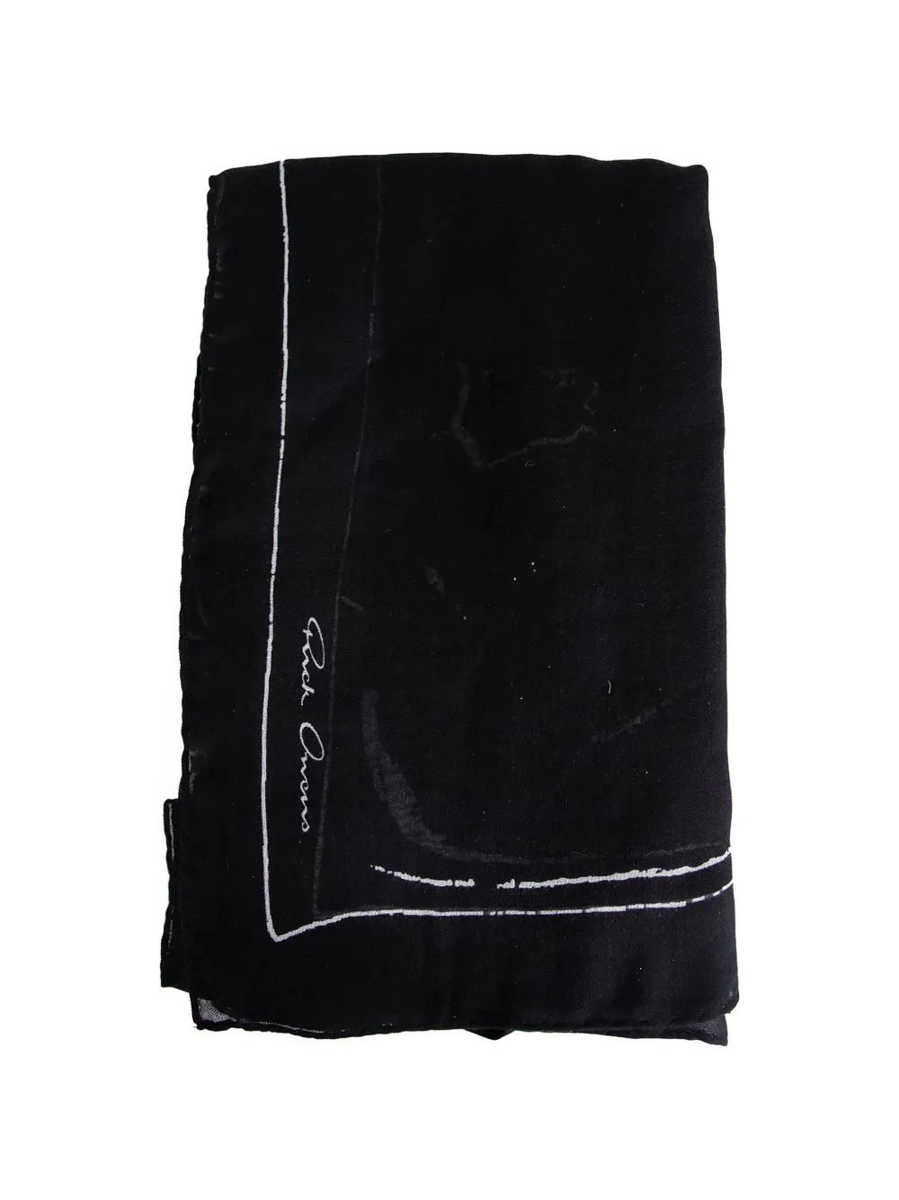 Rick Owens Pino Astro scarf - Nero