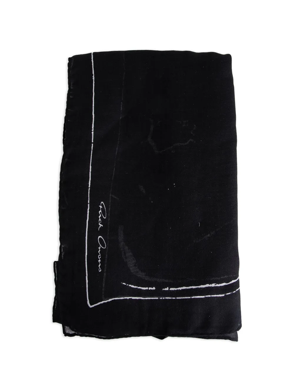 Rick Owens Pino Astro scarf - Nero