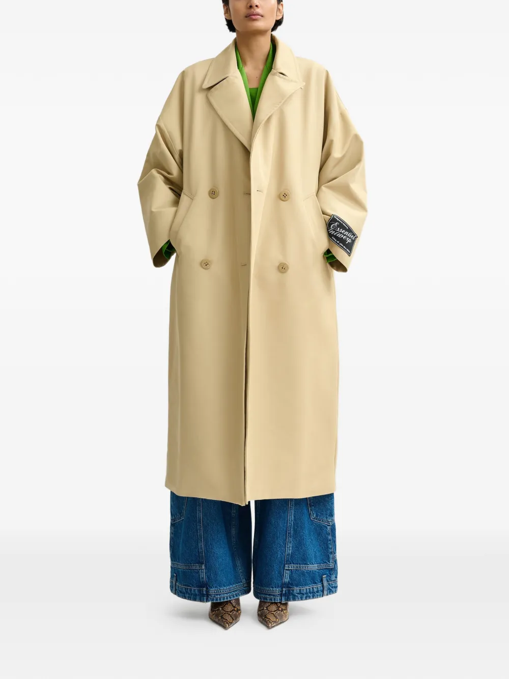  Essentiel Antwerp Double-breasted Trench Coat - Neutrals 