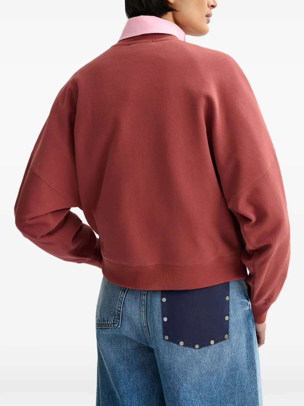 Essentiel Antwerp Sweater met pailletten Rood