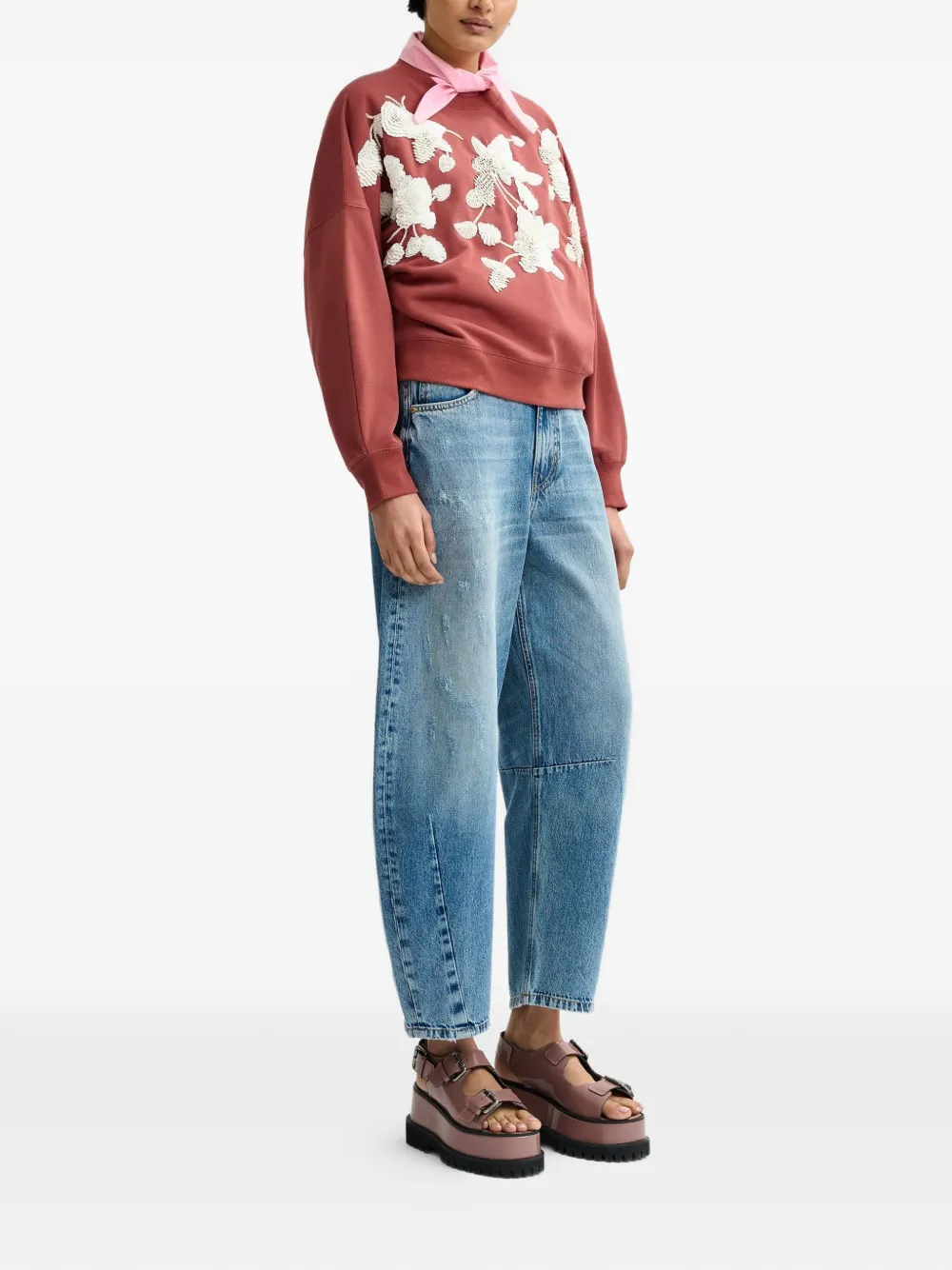  Essentiel Antwerp Sequinned Sweatshirt - Brown 