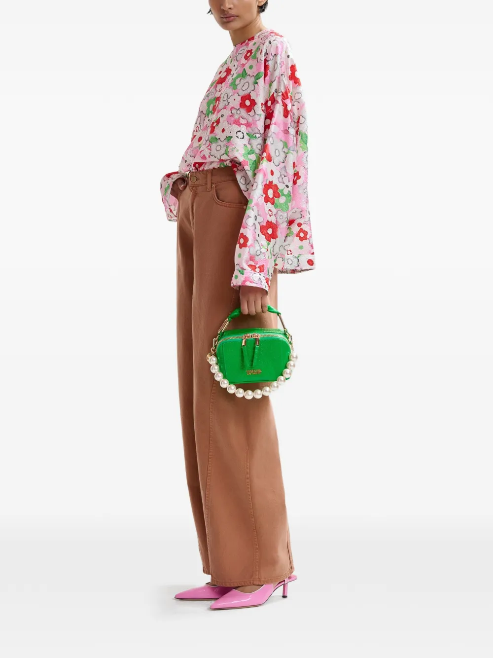  Essentiel Antwerp Floral-print Blouse - Neutrals 