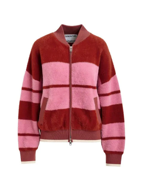 Essentiel Antwerp striped zip-up cardigan