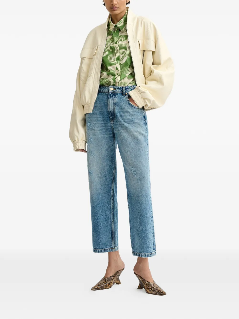  Essentiel Antwerp Floral-print Shirt - Green 