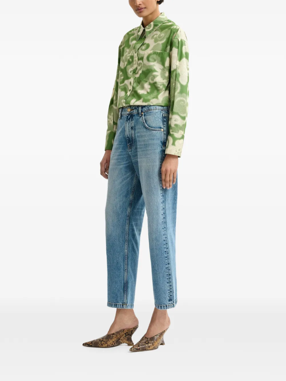  Essentiel Antwerp Floral-print Shirt - Green 