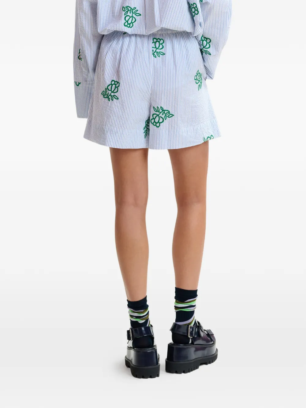 Essentiel Antwerp Gestreepte shorts Blauw